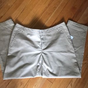 Classic tan ankle pants